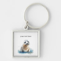 Charming Watercolor Seal Pup, custom