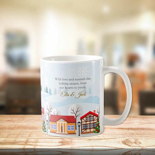 Charming Winter Village Mug - Customizable Gift (Creator Uploaded)