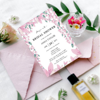 Charming Wisteria Bridal Shower Invitation by SocialiteDesigns at Zazzle