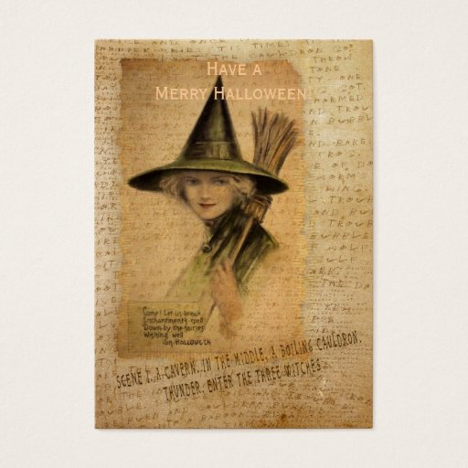 Customizable Charming Witch Business Cards