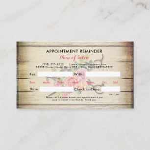 Charming Wood Scissors and Roses Appointment