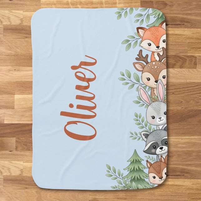 Charming Woodland Animals Baby Blanket (Creator Uploaded)