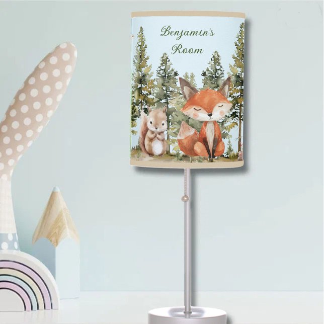 Charming Woodland Animals Baby Nursery  Table Lamp (Creator Uploaded)