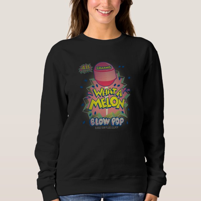 Charms Blow Pop What A Melon Broken Background Sweatshirt (Front)