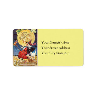 Charms of the Witching Hour Vintage Address Label