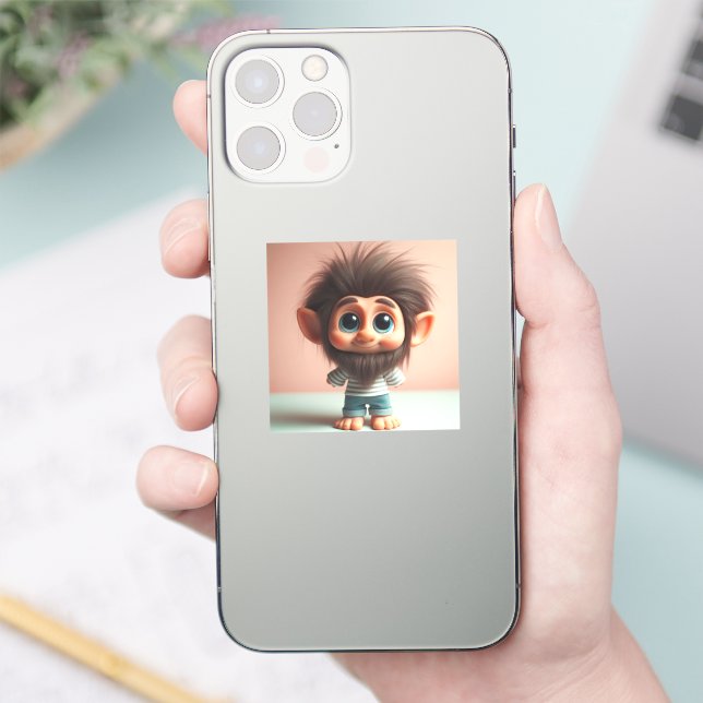 CharmTrolls: (Logan) Stylish Phone Companions Sticker (Phone)