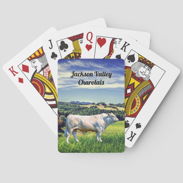Charolais Bull    Poker Cards (Back)