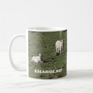 Charolais cow and calves mug