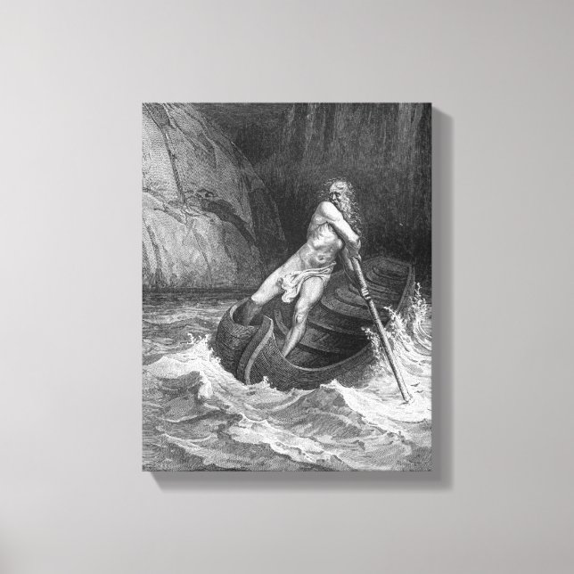 Charon, the Ferryman of Hell Canvas Print (Front)