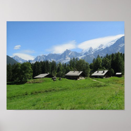 Charousee French Alps Huts Poster
