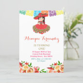 Charra Mexican Birthday Invitation Girl (Standing Front)