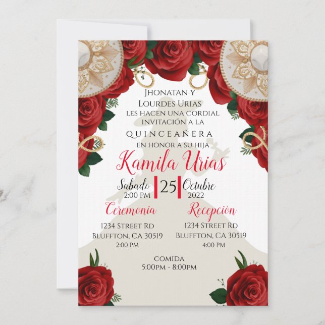 Charra Quince Invitation (Front)