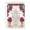 Charra Quinceanera Invitation, Red Roses Mariachi
