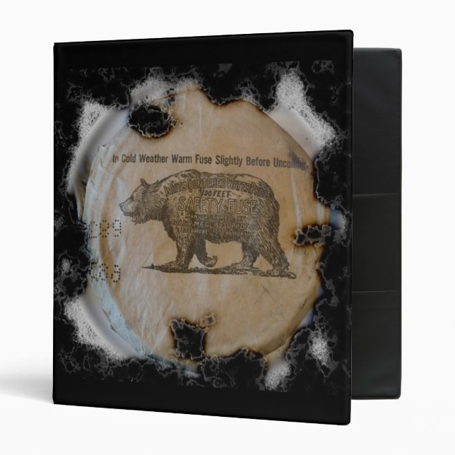Charred Edge Bodie Fuse Black BG 3 Ring Binder (Front/Inside)