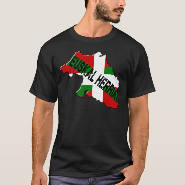 Chart Basque Country plus flag euskal herria T-Shirt (Front)