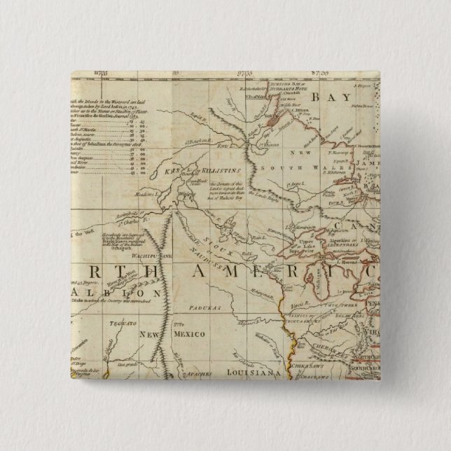 Chart containing the Coasts of California Button (Front)