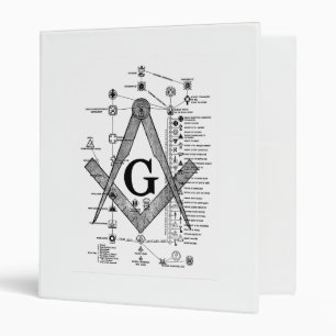 Chart of Masonic Degrees 3 Ring Binder