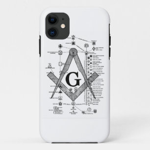 Chart of Masonic Degrees iPhone 11 Case