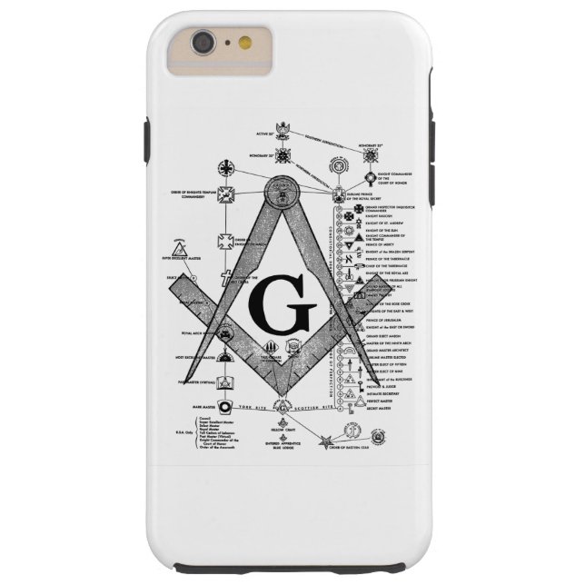 Chart of Masonic Degrees Case-Mate iPhone Case (Back)
