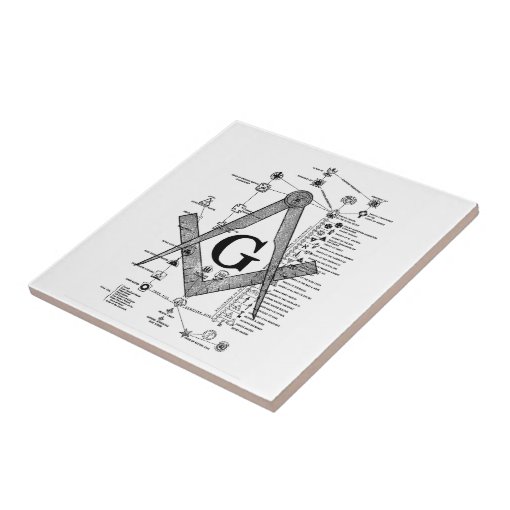 Chart of Masonic Degrees Ceramic Tile Zazzle
