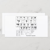 Chart of the Alphabet in the Hebrew Language (Front/Back)