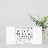 Chart of the Alphabet in the Hebrew Language (Standing Front)