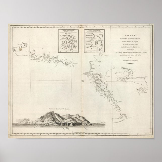 Chart of the Discoveries to the North of Japan (Front)