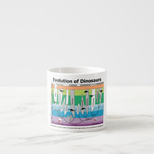 Chart of the Evolution of Dinosaurs Espresso Cup