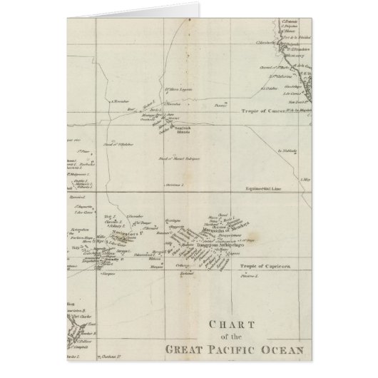 Chart of the Great Pacific Ocean Cards (Front)