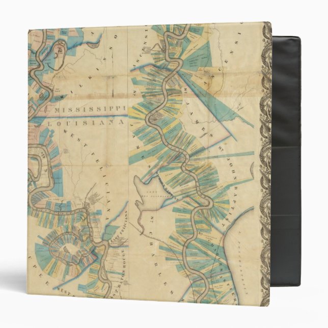 Chart of The Lower Mississippi River 3 Ring Binder (Front/Inside)