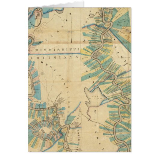 Chart of The Lower Mississippi River Cards (Front)