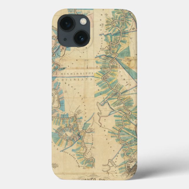 Chart of The Lower Mississippi River Case-Mate iPhone Case (Back)