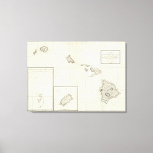 Chart of the Sandwich Islands Canvas Print