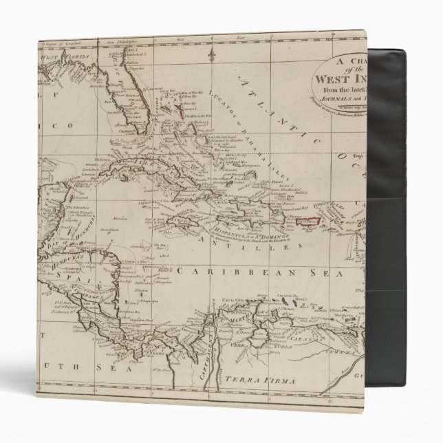 Chart of the West Indies Binder (Front/Inside)