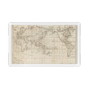 Chart of the World Acrylic Tray