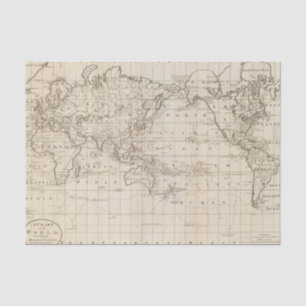 Chart of the World Tissue Paper