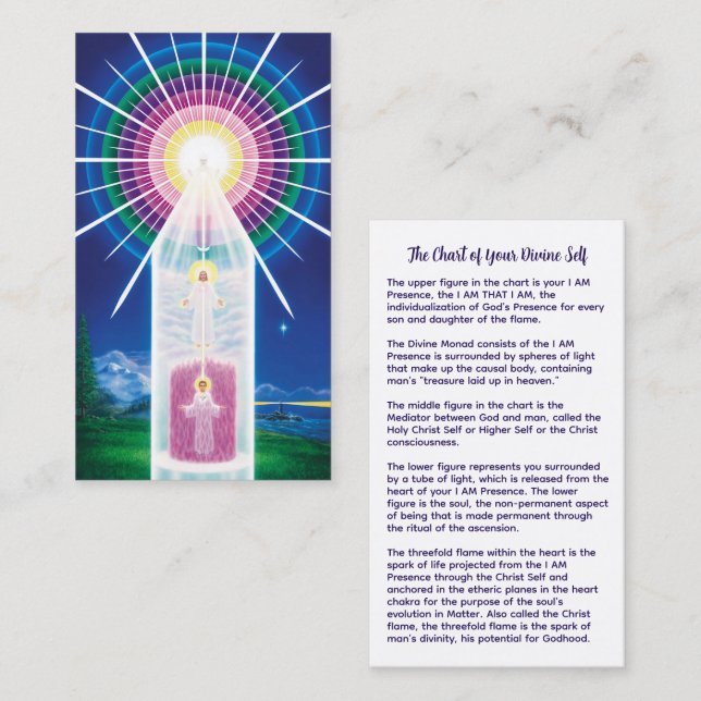 Chart of Your Divine Self Business Card (Front/Back)