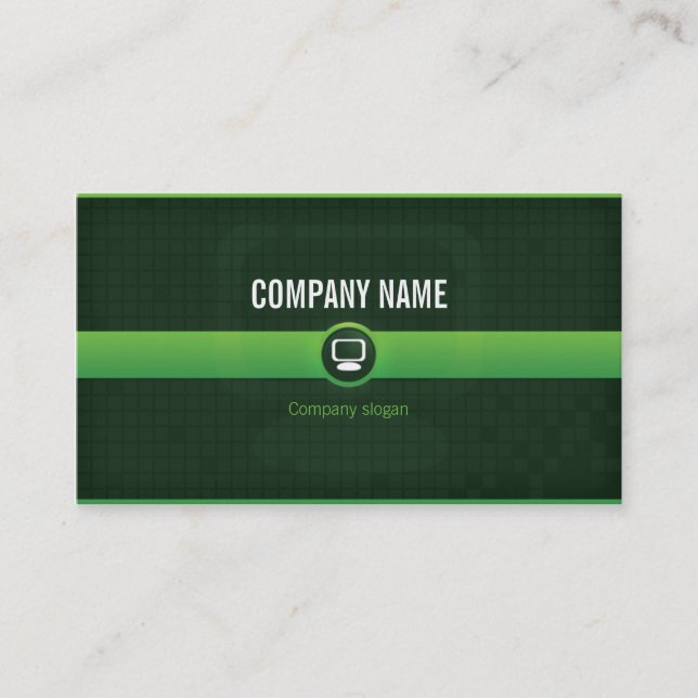 Chart visits - Professional agricultural data Business Card (Front)