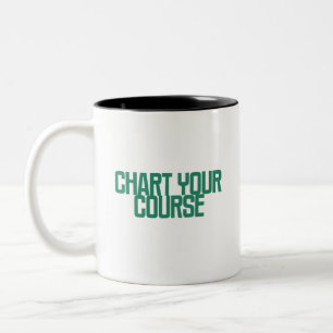 Chart Your Course Data Visualization Strategy Two-Tone Coffee Mug