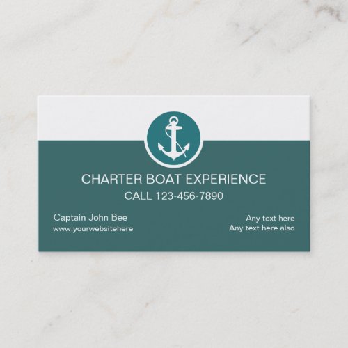 Charter Boat Business Cards