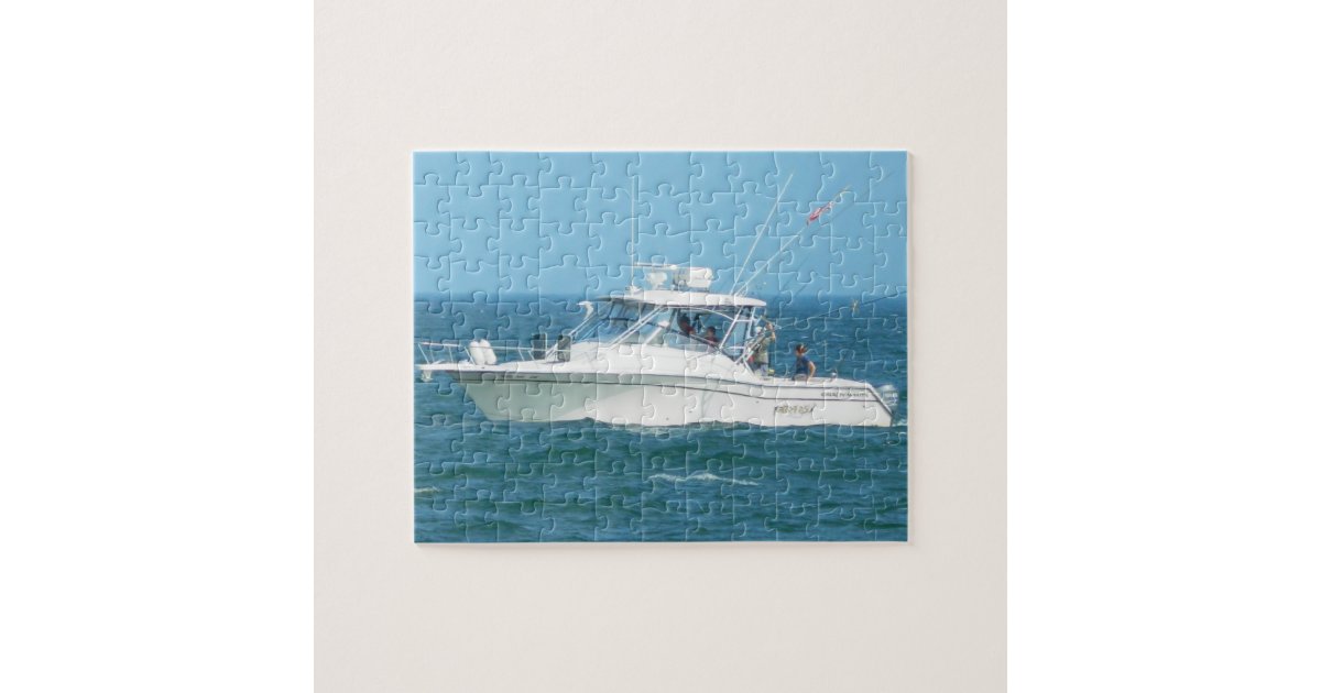 Charter Fishing Boat Jigsaw Puzzle Zazzle