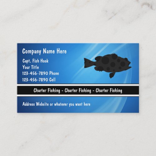 Charter Fishing Business Cards