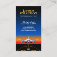 Charter Flights Professional Pilot Business Cards at Zazzle