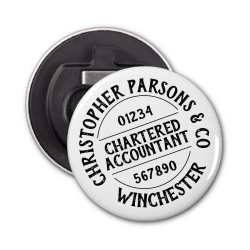 Chartered Accountant Bottle Opener