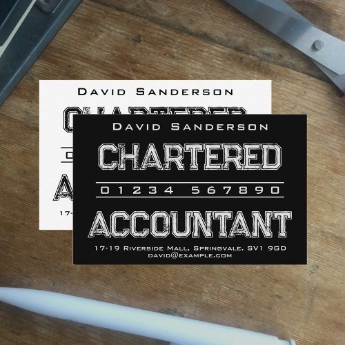 Chartered Accountant Business Card