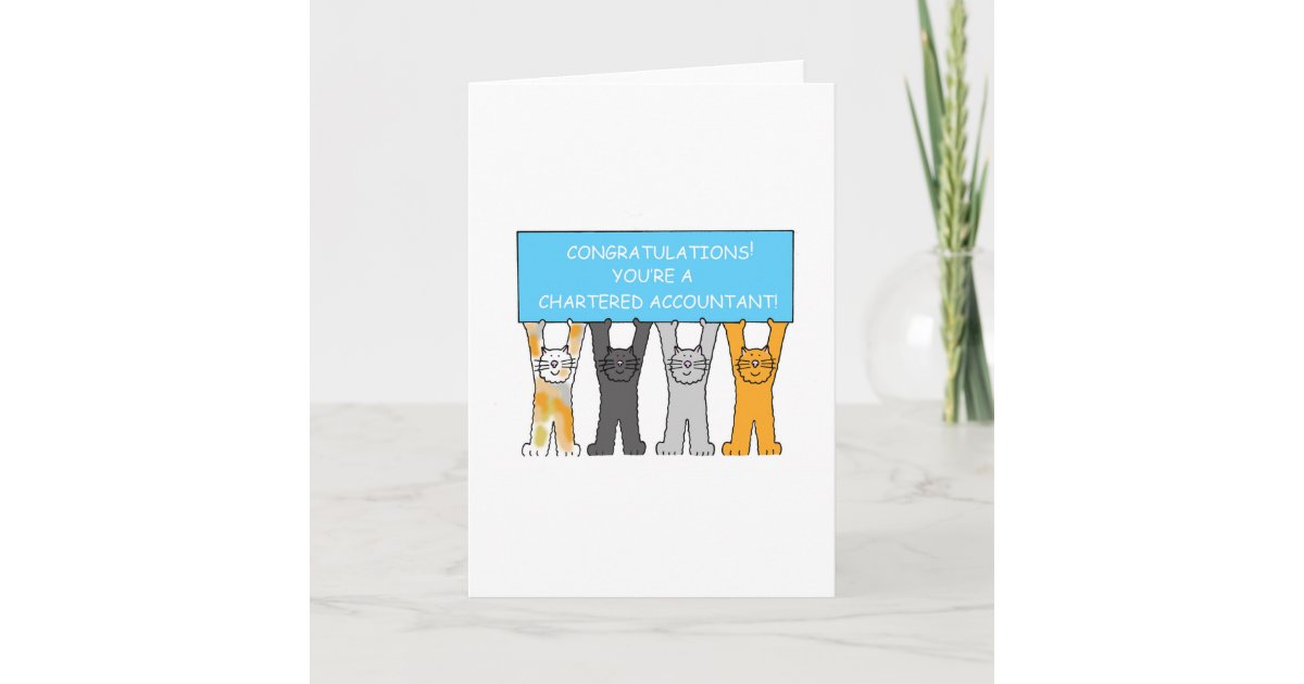 Chartered Accountant Graduation Congratulations Card | Zazzle