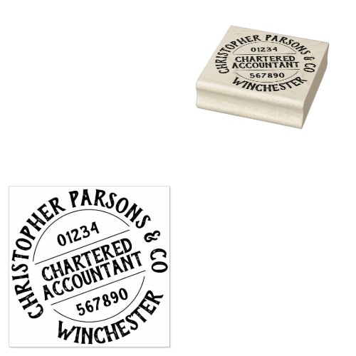 Chartered Accountant Rubber Stamp