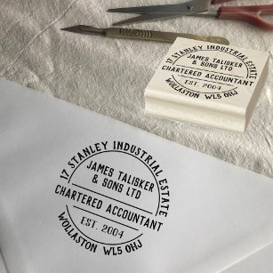 Chartered Accountant Rubber Stamp