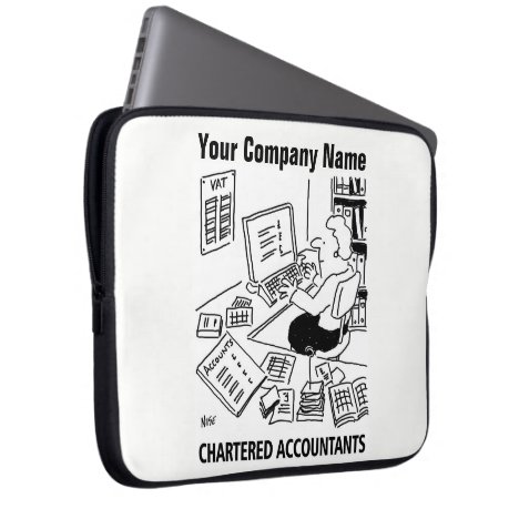 Chartered Accountants Cartoon Lap Top Sleeve