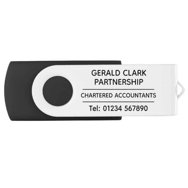 Chartered Accountants with QR Code Memory Stick (Front)